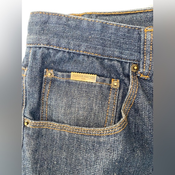 Parish Nation Straight Jeans Health Wealth Wisdom Dark - Picture 4 of 9